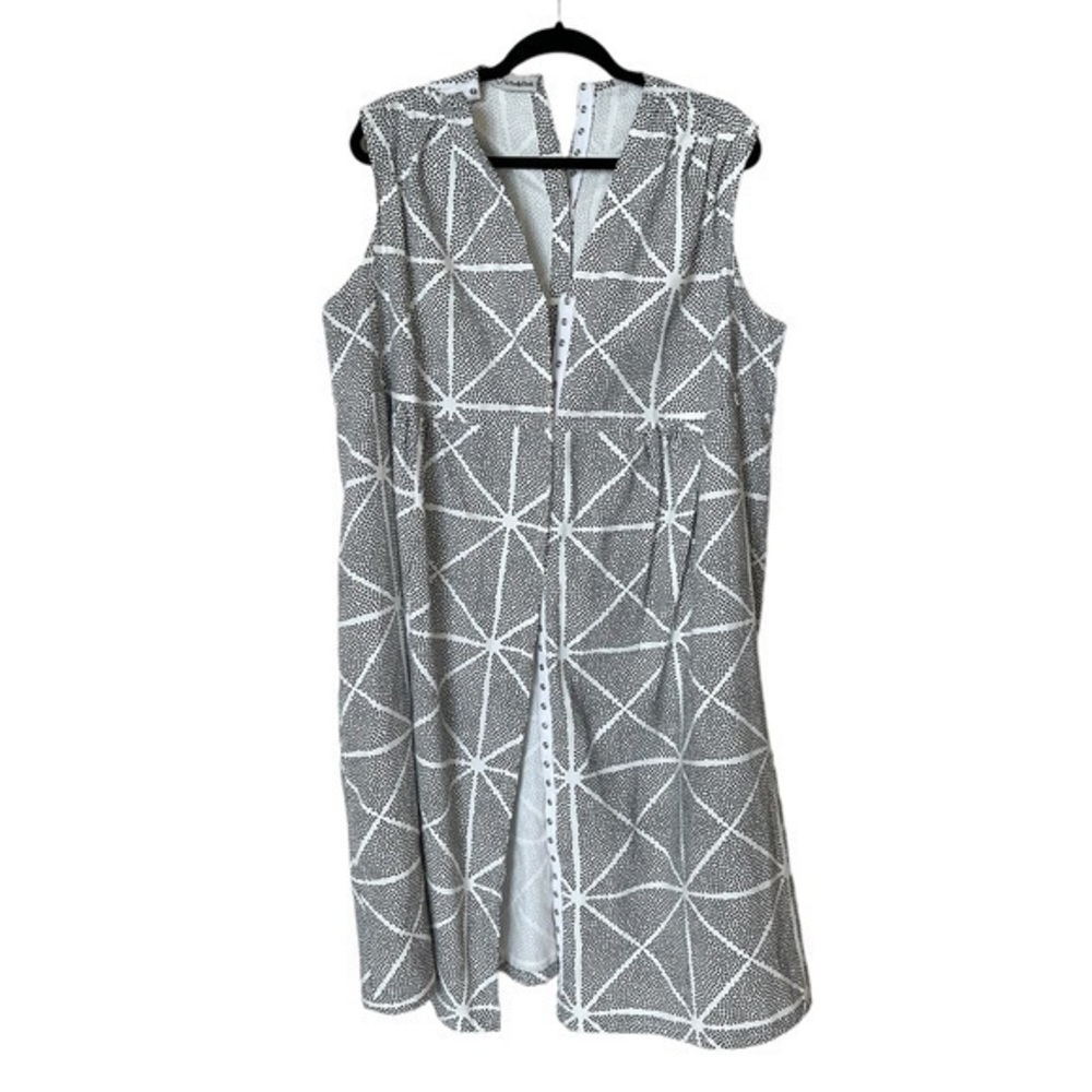 NWOT Mindful Birth printed cotton snap apart maternity labor postpartum dress 0S